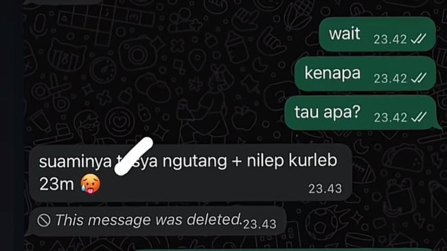 Suami Tasya Farasya, Ahmad Assegaf, diduga tilep uang Rp23 miliar. (Instagram @rumpi_gosip)